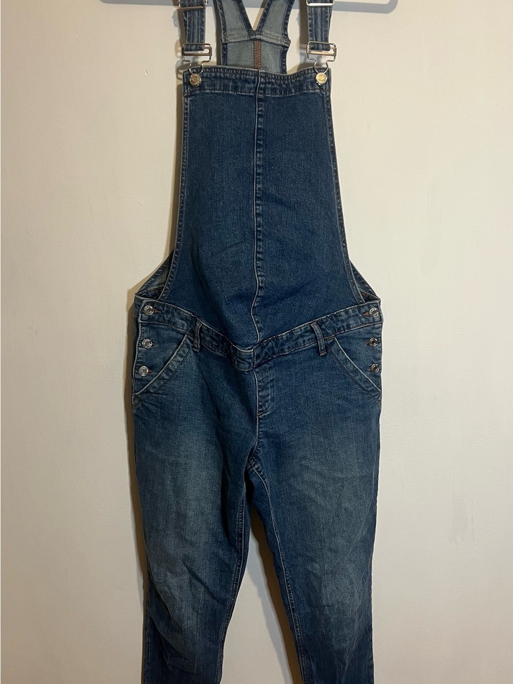 Earthy Girl in GAP Denim Blue Relaxed Overalls size medium
